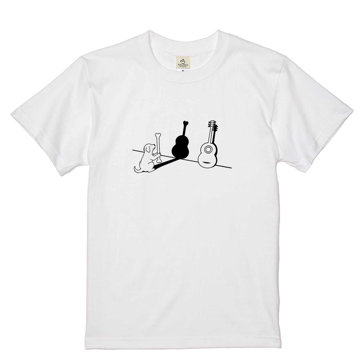 犬ギター 犬Tシャツ|音楽好きに人気